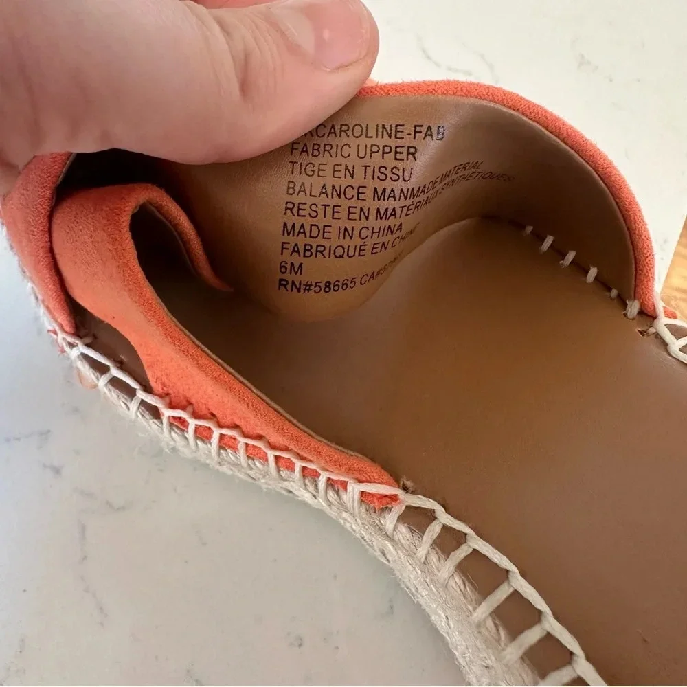 NORDSTROM RACK Caroline Platform Wedge in orange Size: 6